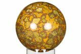 Polished Orbicular King Cobra Jasper Sphere - India #279694-1